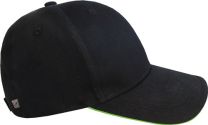 TERRAX Cap Terrax Workwear univ.schwarz/limette