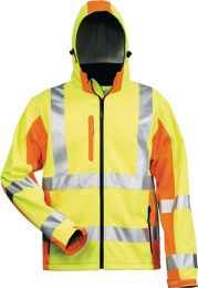 ELYSEE Warnschutz-Softshelljacke JIM Gr.L gelb/orange