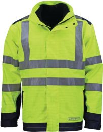 ASATEX Wetter-,Flamm- u.Warnschutzjacke Gr.M gelb/blau