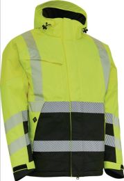 ELKA RAINWEAR Warnschutz-Winterjacke VISIBLE XTREME Größe M warngelb/schwarz