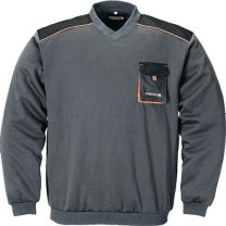 TERRATREND Pullover Gr.XL dunkelgrau/schwarz/orange