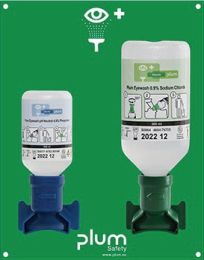 PLUM Augennotfallstation 1x200 ml pH Neutral,1x0,5l Augenspülung