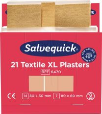SALVEQUICK Pflasterstrips Salvequick Textilpflaster ext.gr.6Nachfüllpack je 21St.