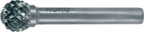 RUKO Frässtift KUD Schaft-D.3mm D.3mm Kopf-L.2,7mm HM Blank Verz.KVZ 4