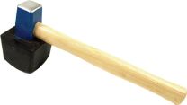 JeCo Plattenlegerhammer 1500g eck.(anvulkanisiert)