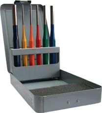 PROMAT Splintentreibersatz 6tlg.3-4-5-6-8-10 mm mehrfarbig Metallkassette