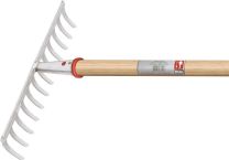 IDEAL Gartenrechen Arbeits-B.372mm 14 Zinken m.konischer Dülle,o.Stiel