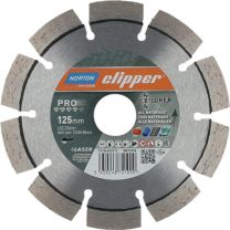 NORTON CLIPPER Diamanttrennscheibe 4x4 Explorer D.125mm Bohr.22,23mm 2,2mm 10mm