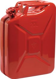 VALPRO Kraftstoffkanister 20l Feuerrot RAL 3000 Stahlbl.0,9mm L345xB165xH470mm