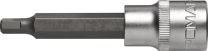 PROMAT Steckschlüsseleinsatz 1/2 Zoll Innen-6-kant SW 6mm L.90mm