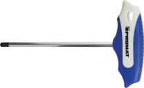 PROMAT Stiftschlüssel mit Quergriff Schlüsselweite 4 mm Klingenlänge 100 mm S2-Stahl