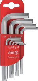 AMF Winkelschraubendrehersatz 911-HM9C 9-tlg.Ku.-Halter SW 1,5-10mm