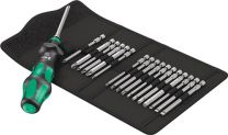 WERA Bitsortiment KK Turbo 1 19-tlg.Schlitz/PH/PZD/TORX®/6Kt.