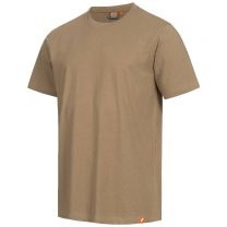 NITRAS MOTION TEX LIGHT, T-Shirt, vorgewaschen, Rundhals, Nackenband, 100% Baumwolle, 160g, UV-Schutz UPF 40+ je nach Farbe, STANDARD 100 by OEKO-TEX® - Gr. XS - 6XL - Farbe: khaki - 1 Stück