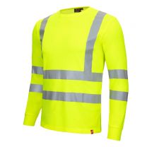 NITRAS MOTION TEX VIZ, Warnschutz-Langarmshirt, EN ISO 20471 - Gr. XS - 6XL - Farbe: neongelb - 1 Stück