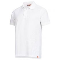 NITRAS MOTION TEX LIGHT, Poloshirt, vorgewaschen, Polokragen, 100% Baumwolle, 200g/qm, STANDARD 100 by OEKO-TEX® - Gr. XS - 6XL - Farbe: weiß - 1 Stück