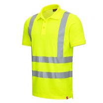 NITRAS MOTION TEX VIZ, Warnschutz-Langarm-Poloshirt, EN ISO 20471 - Gr. XS - 6XL - Farbe: neongelb - 1 Stück