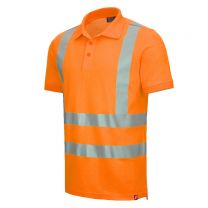 NITRAS MOTION TEX VIZ, Warnschutz-Poloshirt, Kurzarm, EN ISO 20471 - Gr. XS - 6XL - Farbe: neonorange - 1 Stück