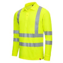 NITRAS MOTION TEX VIZ, Warnschutz-Poloshirt, Kurzarm, EN ISO 20471 - Gr. XS - 6XL - Farbe: neongelb - 1 Stück