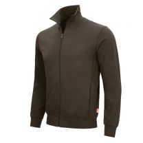 NITRAS MOTION TEX LIGHT, Sweatjacke, STANDARD 100 by OEKO-TEX® - Gr. XS - 6XL - Farbe: braun - 1 Stück