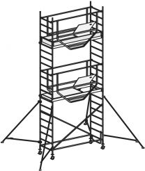 Hymer Fahrgerüst ADVANCED SAFE-T, Modul 1 + 2 + KIT, Reichhöhe 6,25 m, Art-Nr. 707006