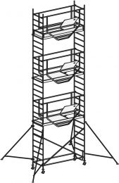 Hymer Fahrgerüst ADVANCED SAFE-T, Modul 1 + 2 + 3 + KIT, Reichhöhe 8,25 m, Art-Nr. 707008