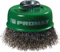 PROMAT Topfbürste D.60mm Drahtstärke 0,3mm VA 12500min-¹