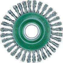 LESSMANN Rundbürste D.115mm Bohr.Drahtstärke 0,5mm VA 6mm 15000min-¹