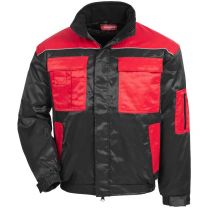 NITRAS MOTION TEX PLUS, Pilotenjacke, schwarz / rot