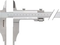 PROMAT Werkstattmessschieber DIN862 250mm m.Spitzen Schnabel-L.75mm