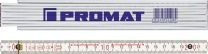 PROMAT Gliedermaßstab L.2m mm/cm EG III Buche weiß