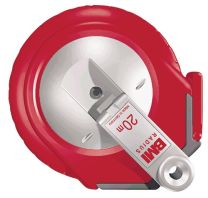 BMI Kapselbandmaß RADIUS L.30m Band-B.13mm A mm/cm EG II Ku.weiß Stahlmaßband