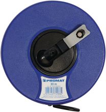 PROMAT Kapselbandmaß L.20m Band-B.13mm mm/cm EG III ABS Nylon-Fiber