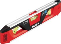 SOLA Torpedowasserwaage T PRO 23 cm Aluminium/ABS Kunststoff rot/schwarz 1 mm/m 1 mm/m