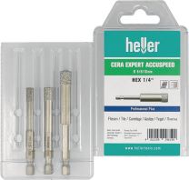 HELLER Feinsteinzeugbohrer Cera Expert Accuspeed 3-tlg.D.6,8,10mm Schaft 6-kant