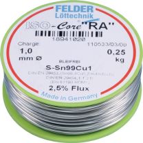 FELDER Lötdraht ISO-Core® RA 1mm 250g S-Sn99Cu1