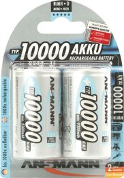 ANSMANN Akkuzelle 1,2 V 10000 mAh R20-D-Mono HR20 2 2St./Blister