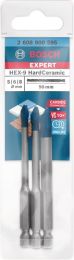 BOSCH Keramikbohrersatz Expert HardCeramic HEX-9 3-teilig 3 Stück Schaft 6-kant