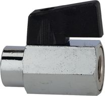 RIEGLER Mini-Kugelhahn 9,73mm G 1/8 Zoll IG/IG