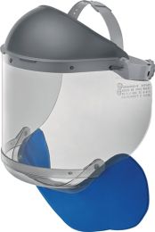 ASCHUA Elektriker Gesichtsschutz GFKKH002-E PC, grau 550 x 200 x 2 mm EN 166, EN 170, GS-ET 29