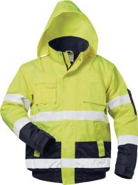 SAFESTYLE Warnschutz-Pilotjacke HASSO Größe M fluoreszierend gelb/marine