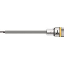WERA Steckschlüsseleinsatz 8740 C HF 1/2 Zoll Schlüsselweite 4 mm Länge 140 mm
