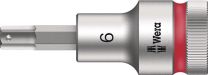 WERA Steckschlüsseleinsatz 8740 C HF 1/2 Zoll Schlüsselweite 6 mm Länge 60 mm