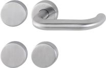 HOPPE Feuerschutzgarnitur Paris FS-E138/42H/42HS Edelstahl F69 -/D für Türstärke 45-65 mm UG / blind rund DIN links / rechts
