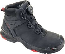 BAAK Sicherheitsstiefel Braxton Gr.40 schwarz/rot Leder S3 SRC HRO EN20345