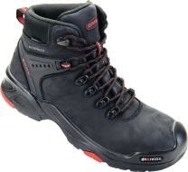 BAAK Sicherheitsstiefel Bailey Gr.41 schwarz/rot Leder S3 SRC HRO WR EN20345