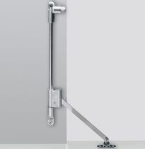 HETTICH Klappenhalter Klassik D mit Magnet-Zuhaltung Stahl vernickelt links Länge 290 mm