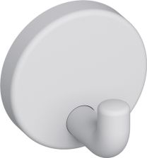 HEWI Einzelhaken 801.90B010 Ausladung 30 mm Polyamid matt 98 signalweiß matt Höhe 40 mm Ø 40 mm