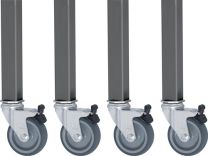 RAU Rollensatz Ser.Jerry 4Lenkrollen m.Festst.D.80mm f.Arbeitstische 9000425480-487