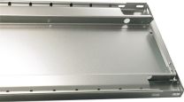 SCHULTE Fachboden B1000xT500mm Tragfähigkeit 150 kg Stahlblech silber verzinkt für Steckregal 2St./SB